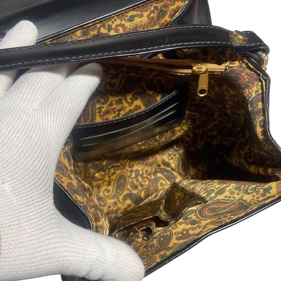 VERA PELLE Calja Equestrian Embossed Leather Shoulder Bag Purse Handmade Italy - Picture 13 of 16